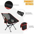 Folding Camping Chair Ultra Lightweight Folding Chair With Storage Pockets Sturdy And Portable Garden Chair For Hiking Camping Capacity Up To 100 Kg