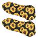 OUNONA 2pcs Car Seat Cover Universal Sunflower Printed Design Auto Seat Cover Wear Resistant Dustproof Car Seat Protector Mat Car Interior Accessory (Two Seat)