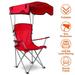 iMounTEK- Portable Foldable Beach Canopy Chair Sun Protection Adult Chair Camping Travel Picnic 330LBS