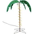 Roman 4.5 Tropical Lighted Holographic Rope Light Outdoor Palm Tree Yard Decoration