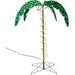 Roman 4.5 Tropical Lighted Holographic Rope Light Outdoor Palm Tree Yard Decoration
