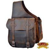 98HS Leather Horse Saddle BagÃ‚ Leather Chap For Trail Hilason