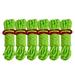 6 Pack Of 4mm Outdoor Tent Ropes Lightweight Camping Ropes With Aluminum Rope Adjuster Tension Bag For Tent Tarp Canopy Camping