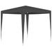 Anself Party Tent Outdoor Gazebo Canopy PE Roof Sunshade Shelter Anthracite for Backyard Wedding Shows BBQ Camping Festival 8.2ft x 8.2ft x 7.9ft (L x W x H)