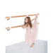 Athletic Bar Ballet Barre 4 FT Long Double Bar White 1.5 Diameter Fixed Height Wall Mount Ballet Barre System Traditional Wood Home or Studio Ballet Bar Dance Stretch Bar Dancing/Stretching Bar