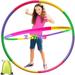 NimJoy 27 Adjustable Kids Exercise Hoops 3-12 Child Fitness Circle ABS Toy W/Backpack 2 Pack Multi-Color