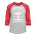 Shop4Ever Men s Instant Pirate Just Add Rum Funny Raglan Baseball Shirt XX-Large Heather Grey/Red