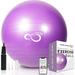Live Infinitely Exercise Ball Extra Thick Workout Pregnancy Ball Chair for Home Workout (Purple 65cm)