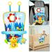 AIPINQI Car Seat Toys Baby Car Toys Rear Facing with Mirror Squeaky Toys Teether and Jingling Toys Lion