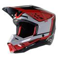 Alpinestars Supertech M5 Beam MX Offroad Helmet Black/Gray/Red LG