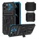 Dteck iPhone 12 Pro Max Case with Detachable Wrist Band Strap 360 Rotating Sports Running Armband Kickstand Rugged Case for iPhone 12 Pro Max Blue