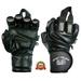 EPIC Leather Gym Gloves with Built in 2 Wide Wrist Wraps Best Grip & Design for WeightLifting Power Lifting Bodybuilding & Strength Training Workout Exercises