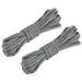 Uxcell 19.7Ft 4mm Nylon Reflective Tent Rope Guyline Camping Cord Grey 2 Pack