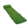 QISIWOLE Sleeping Pad for Camping Inflatable Camping Pad with Foot Press Single Convert to Double Lightweight Backpacking Mat for Hiking Travel Camp Durable Waterproof Air Mattress Compact Hiking Pad