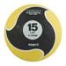 Champion Sports Rhino Elite Series 15 lb Medicine Ball Black/Yellow