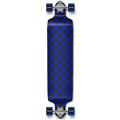 Yocaher Drop Down Longboard complete Cruiser 41.25 x 10 w/Premium Black grip tape heavy duty Aluminum Alloy truck 71mm longboard Wheels and ABEC-9 Bearings - Checkered Blue