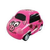 Cutie Critters - Pig from Deluxebase. Pull Back Action Dicast Small Car for Kids. Farm animal toy cars that make fantastic pig gifts