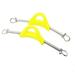 Scuba Choice Diving Stainless Steel Yellow Spring Fin Straps Screw Locked Style - Pair Large