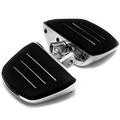 Krator Chrome Mini Board Floorboards Footpegs Compatible with 1995-2010 Harley Davidson Dyna Super Glide FXD