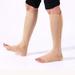 FANTADOOL Women Fitness Zipper Compression Yoga Socks Zip Leg Support Knee Sox Open Toe Sports Sock