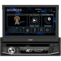 Jensen CDR7011 7 inch LED CD/DVD Touch Screen Single Din Car Stereo | Push to Talk Assistant | Backup Camera Input | Bluetooth | USB Fast Charging | 200 Watts (50x4)