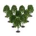 10pcs 1:100 Scale Model Trees for Model Train Diorama