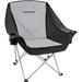 KingCamp Oversized Folding Camping Chair Portable Saucer Round Chairs Outdoor Padded Sofa Chair for Adult Black