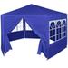 Carevas Marquee with 6 Side Walls Blue 6.6 x6.6