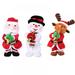 Christmas Doll Deer/Snowman/Santa Claus/ Christmas Doll Decorations/Christmas Dolls for Girls/Christmas Dolls for Boys/Christmas Plush Doll Battery Powered Classical Elements Home Decoration