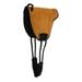 Horse Neoprene Anti-Slip Suede Leather Bareback Saddle Pad Tan 39LW01TN