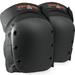 Triple Eight Street Knee Pads for Skateboarding and Roller Derby with Adjustable Straps (1 Pair) Black Large