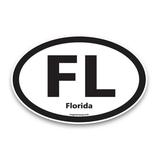 Magnet Me Up FL Florida US State Oval Magnet Decal 4x6 In Vinyl Automotive Magnet