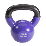 Body Solid Tools - KBV15 15 lb. Vinyl Dipped Kettlebell