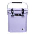 CAMP-ZERO 16L Tall Cooler/Ice Chest with Carry Handle and 2 Molded-in Cup Holders | Includes Removable Divider | Lavender