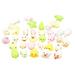 Mochi Squishy Toys 40Pcs/set Party Favors for Kids Cat Dolphin Squishy Squeeze Stress Relief Toys Mini Mochi Kawaii Animal Party Novelty Toys Boy Girl Birthday Gift Random