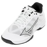 Mizuno Men`s Wave Exceed Light AC Tennis Shoes White and Black ( 8 )