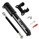 Elbourn Bicycle Pump 260PSI Mini Air Pump Bicycle All Valves (Presta & Schrader) Small Bicycle Air Pump for Mountain Bikes Road Bikes E-Bikes MTB