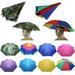 Outdoor Foldable Sun Umbrella Hat Golf Fishing Camping Headwear Cap Head Hat