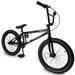 Tracer 2023 Edge 3.0 20 Inch BMX Bike for Child and Adults Freestyle Hi-Ten Steel Frame - Matte Black Color