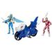 Power Rangers: Dino Fury Face-Off Blue Ranger and Vehicle vs Lord Zedd Kids Toy Action Figure for Boys and Girls Ages 4 5 6 7 8 and Up