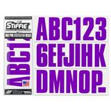 STIFFIE Uniline Purple 3 Alpha-Numeric Identification Custom Kit Registration Numbers & Letters Marine Stickers Decals for Boats & Personal Watercraft PWC