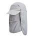 yuehao bucket hats summer outdoor sun hat protection bucket boonie cap solid adjustable fishing hat grey