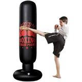 MTFun Punching Bag Children 160cm Punching Bag Adults Free Standing Punching Bag Mma Boxing Partner Boxing Trainer Heavy Duty Punching Bag with Suction Cup Punching Bags for Beginners Professiona