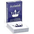 Scrimish Card Game - Portable Party Strategy Board Game like Uno Stratego and War (Blue/Red 1 Pack