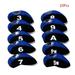 HGYCPP 10 Pcs/Set Portable Sport Neoprene Golf Club Head Cover Iron Protective Headcovers Protector