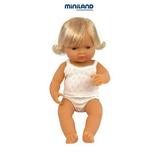 Miniland Baby Doll Caucasian Blond Girl 15