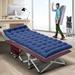 Slsy 75 L x 28 W Folding Camping Cot Folding Cot Heavy Duty Sleeping Cots with Carry Bag & Mattress