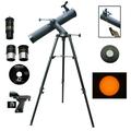 Cassini 800mm X 80mm astronomical reflector telescope with electronic focuser remote and Solar Filter Caps
