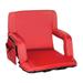 Flash Furniture Malta Collection Fabric Stadium Chair Red