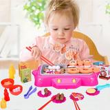 Guzom Baby & Toddler Toys Gift- 2-in-1 Kids Rotating Hot Pot BBQ Toy Set (Pretend To Play with Food Toys)